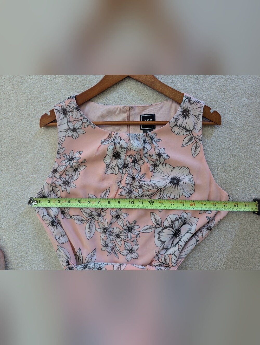 Jessica Howard Midi Sleeveless Pink Floral Dress Size 14 - Picture 3 of 7